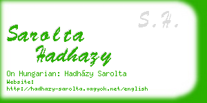 sarolta hadhazy business card